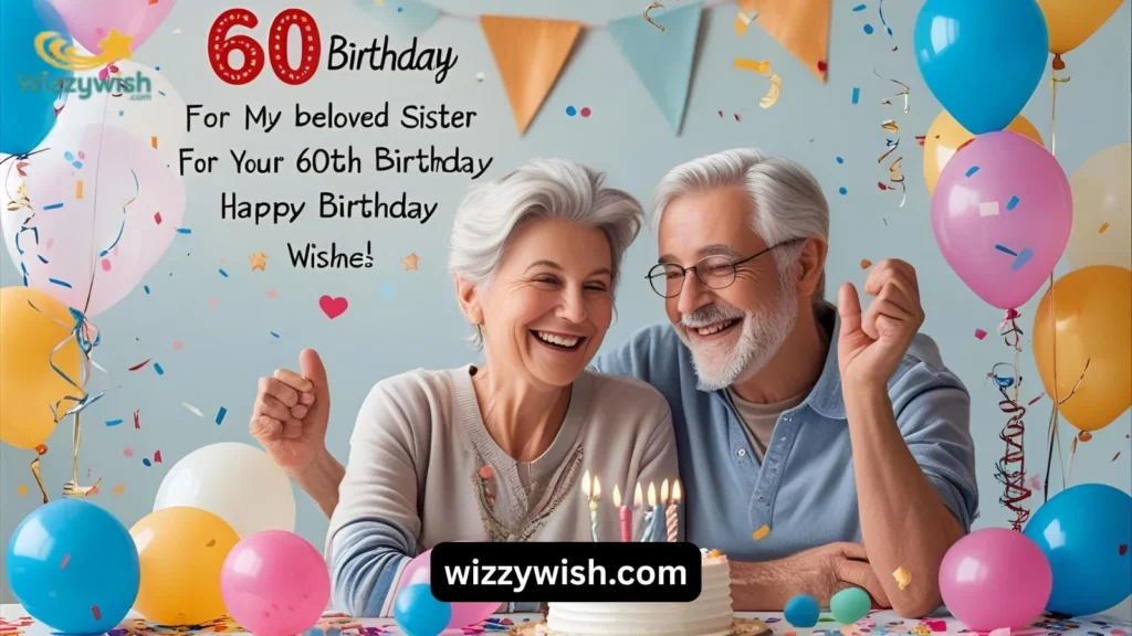 60th Birthday Wishes for Sister from Brother