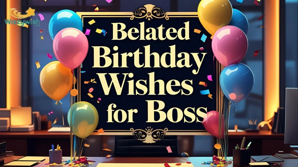 Belated Birthday Wishes for Boss