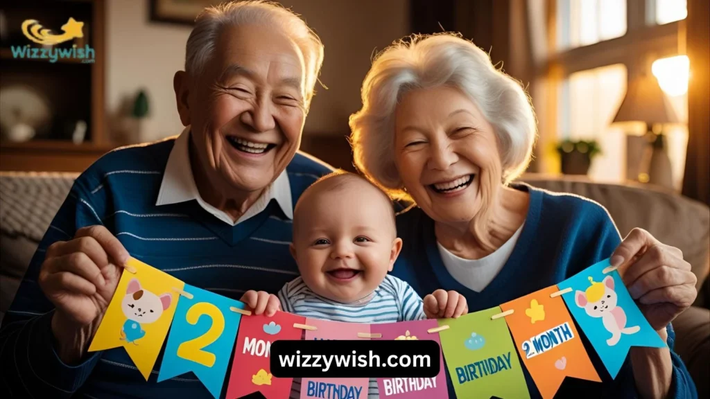 Emotional 2-Month Birthday Wishes from Grandparents