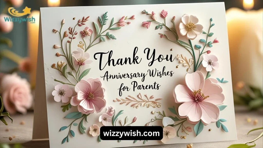 Thank You Anniversary Wishes for Parents
