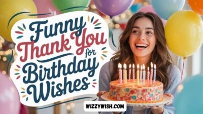 Funny Thank You for Birthday Wishes