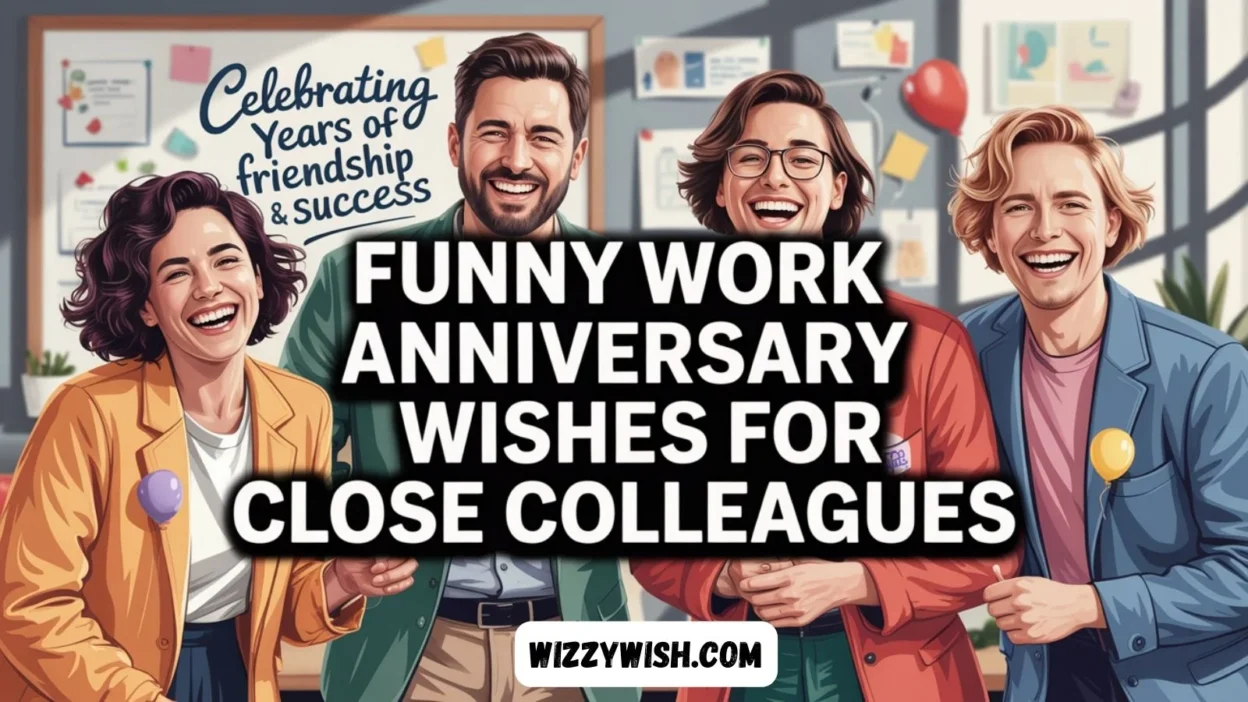 Funny Work Anniversary Wishes for Close Colleagues