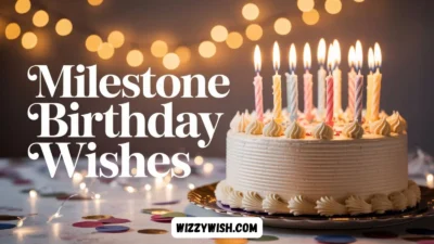 Milestone Birthday Wishes