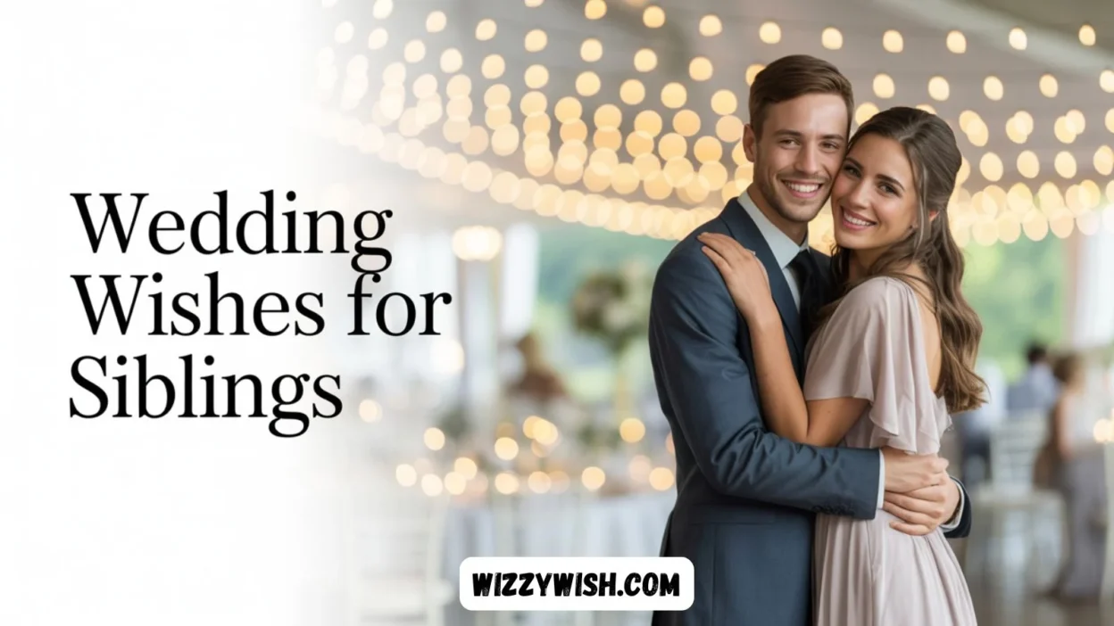 Wedding Wishes for Siblings