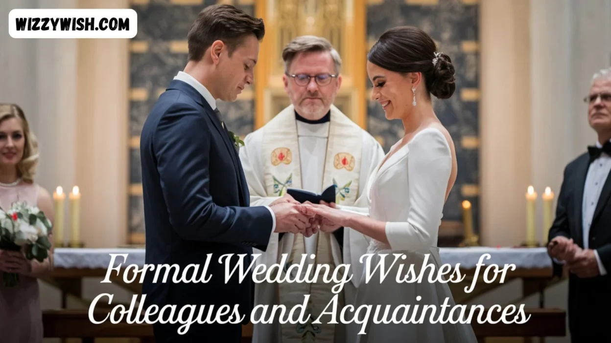 Formal Wedding Wishes for Colleagues and Acquaintances