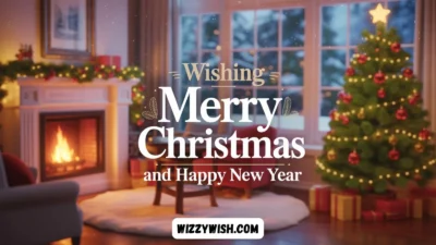 Wishing Merry Christmas and Happy New Year