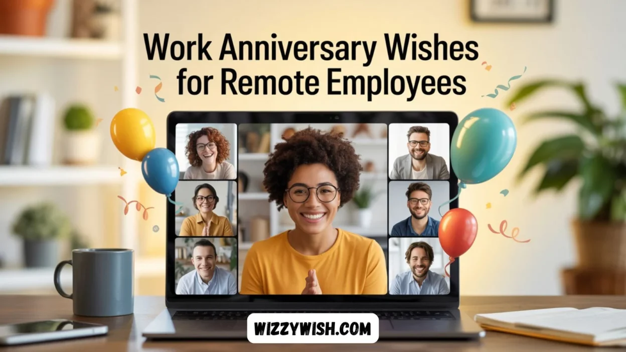 Work Anniversary Wishes for Remote Employees